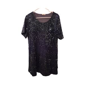 Green sparkle dress